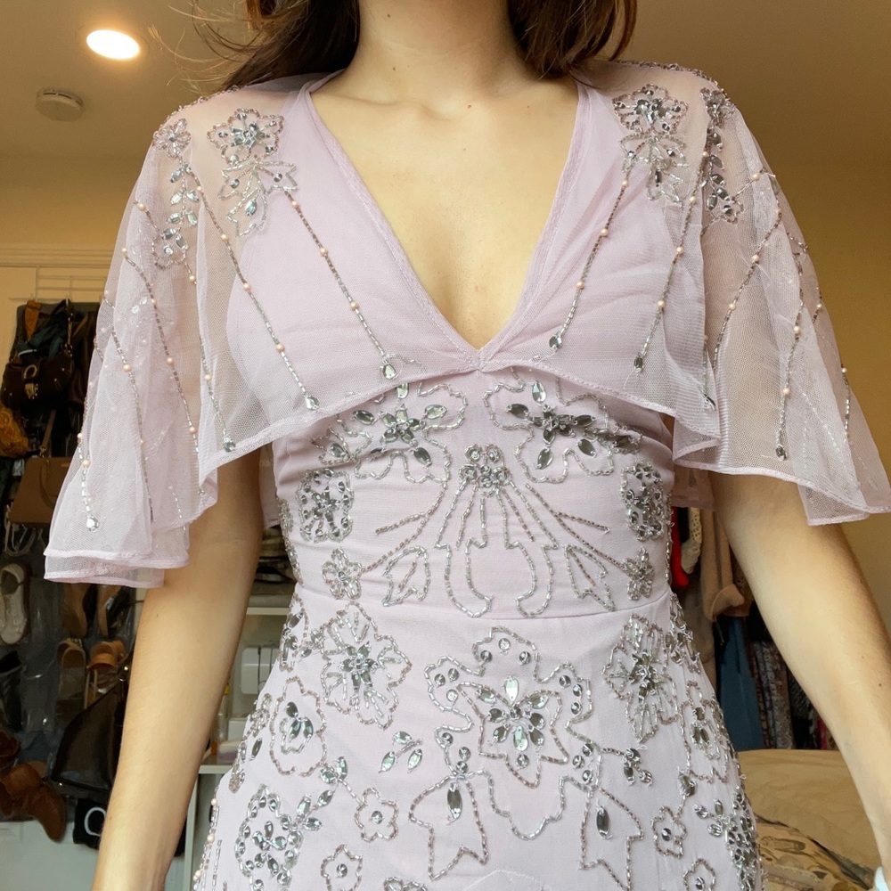 Beautiful rhinestone bridesmaid/ wedding style dress